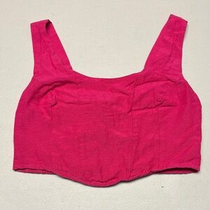 Midnight Sky Linen Crop Top